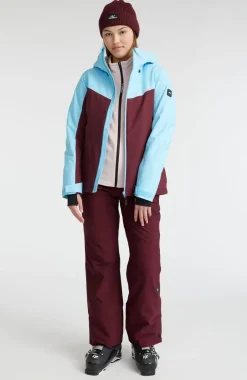 Aplite Wintersportjas | Blue Wave Colour Block