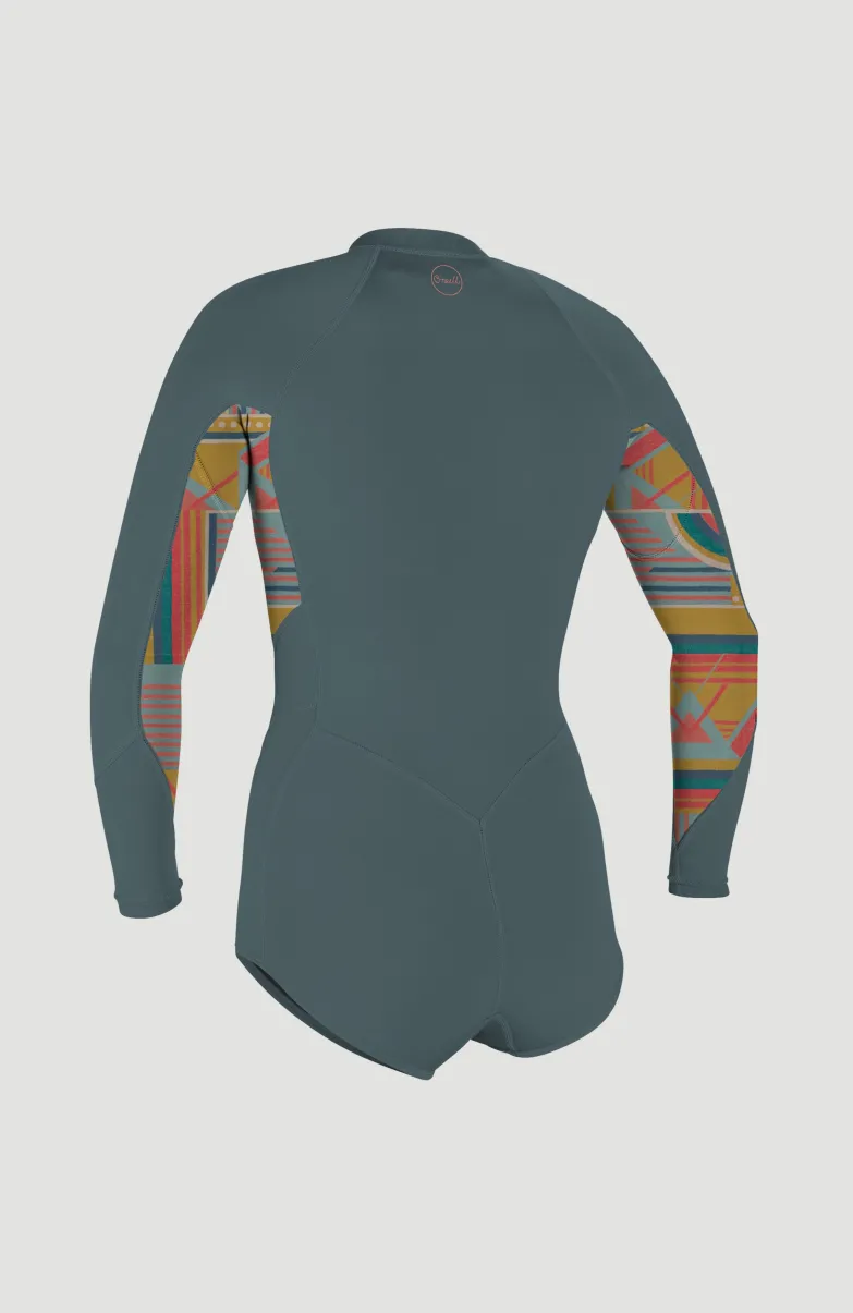 Bahia 2/1mm Front Zip Long Sleeve Spring Wetsuit | SHADE/ARTA GEO/SHADE