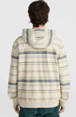 Bavaro Capuchonvest Met Volledige Rits | Grey Vintage Stripe