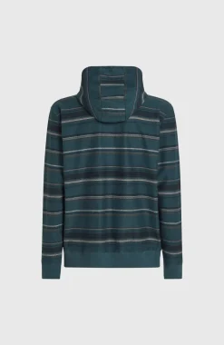Bavaro Hoodie | Blue Ikat Stripe