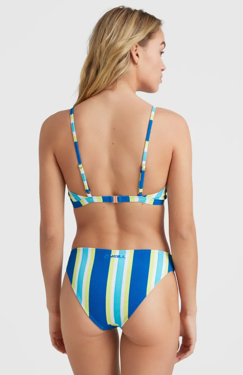 Bikini Alia - Cruz Triangle | Blue Towel Stripe