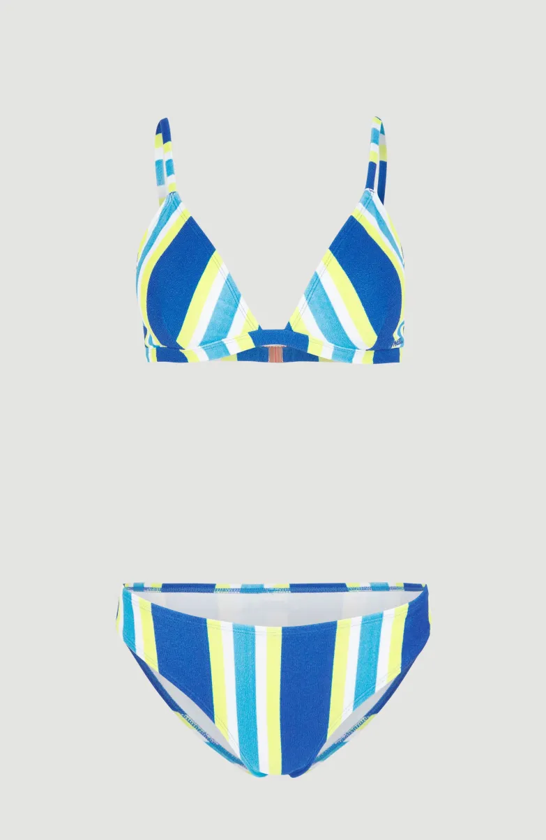 Bikini Alia - Cruz Triangle | Blue Towel Stripe