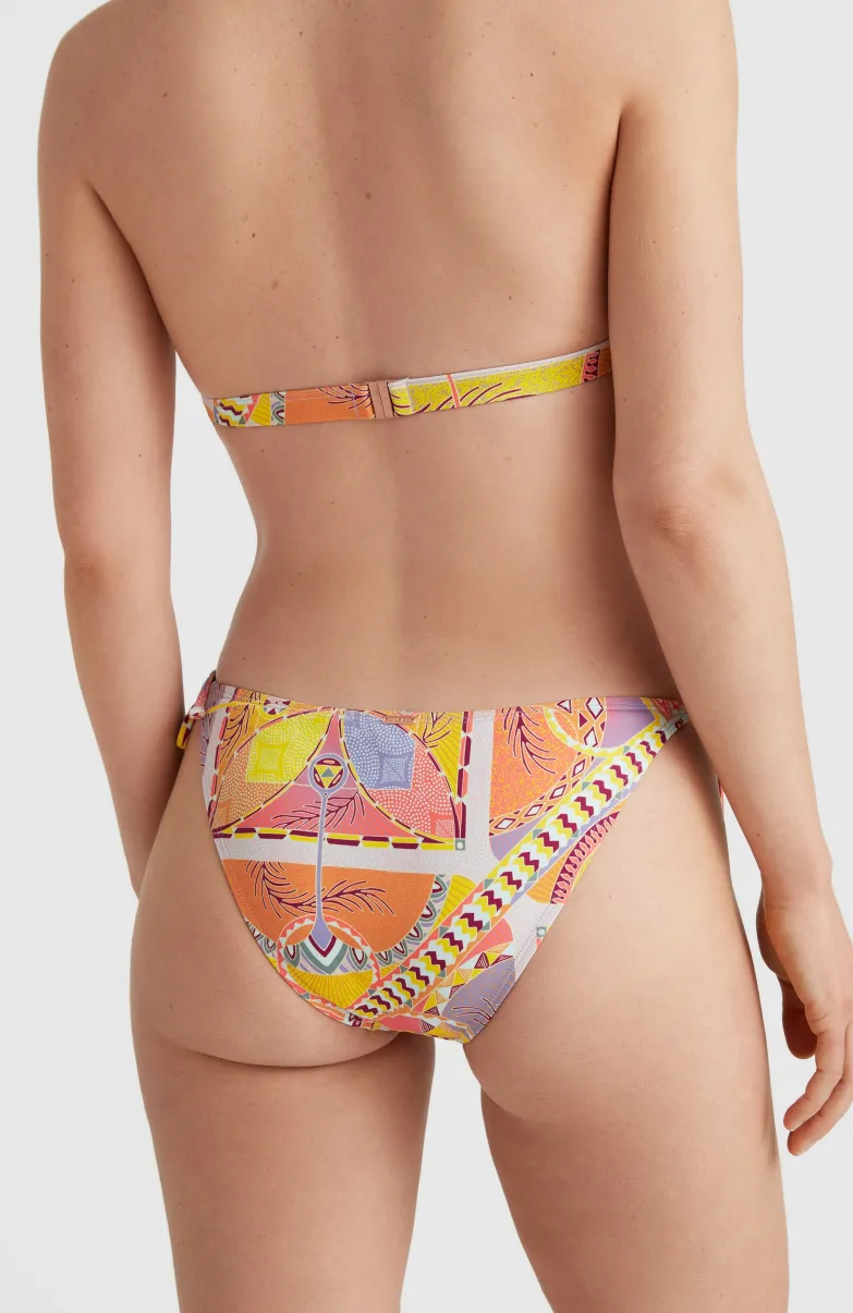 Bikinibroekje Bondey | Yellow Scarf Print