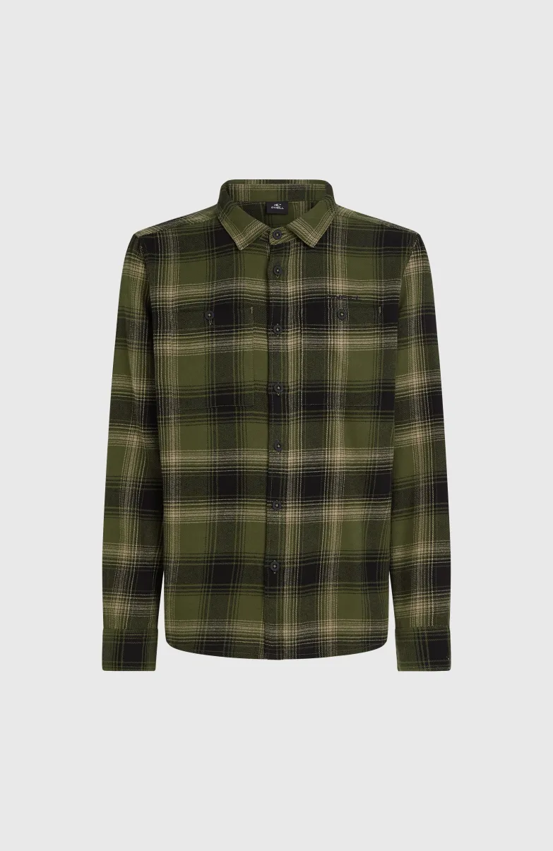 Check Flanellen Overhemd | Green Check Small