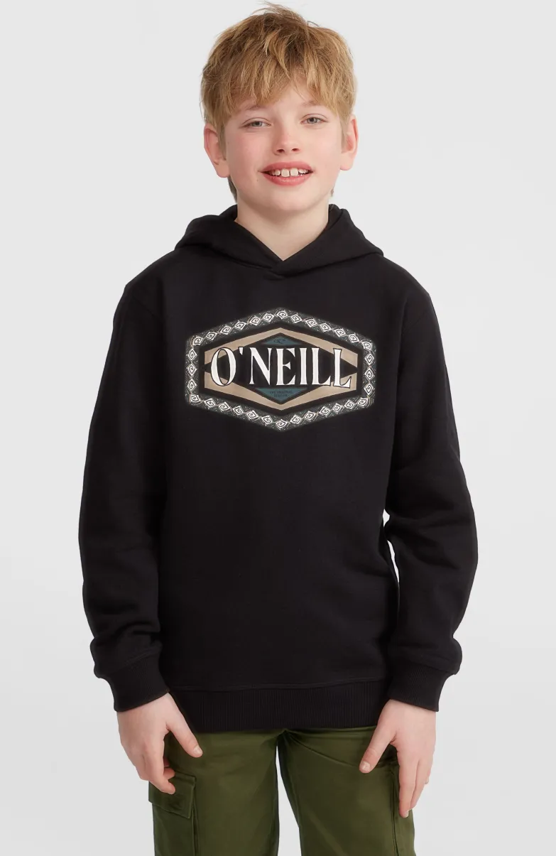 Front Print Hoodie | Black Out