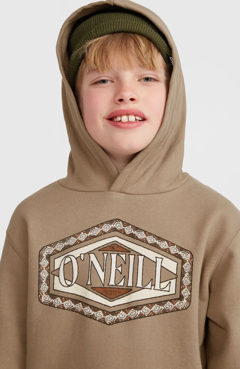 Front Print Hoodie | Concrete