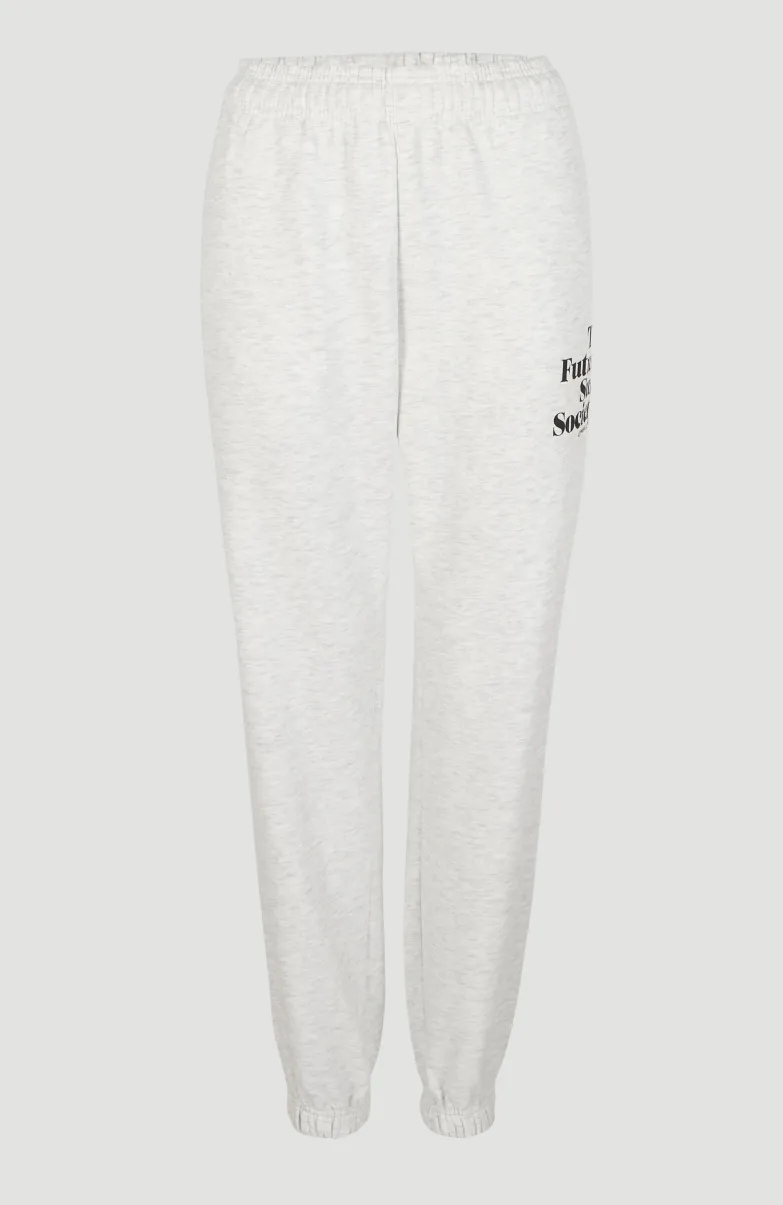 Future Surf High-Waist Joggingbroek | White Melange