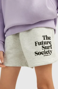 Future Surf High-Waist Joggingshort | White Melange