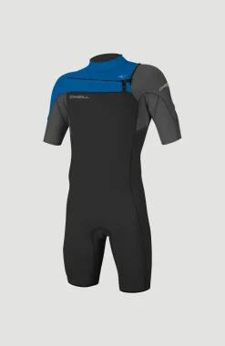 Hammer 2mm Chest Zip S/S Spring Youth | BLK/GRAPH/OCEAN