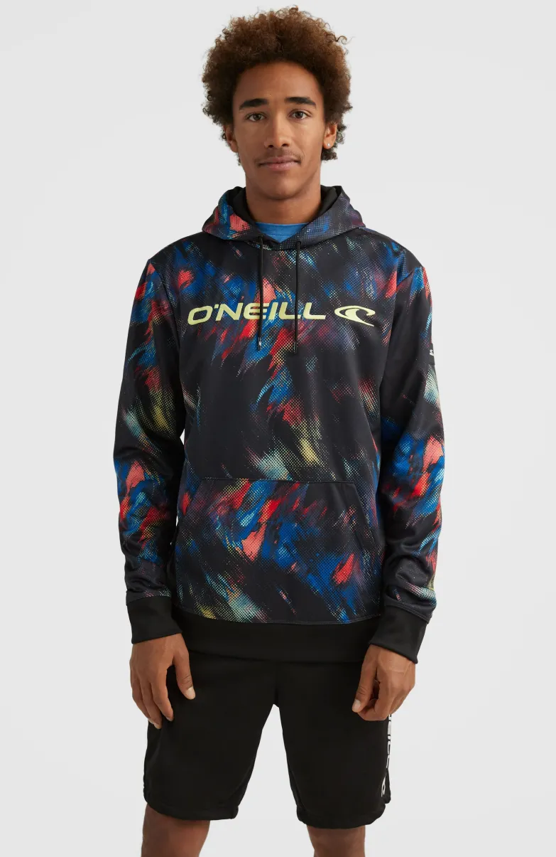 Hoodie Rutile Fleece | Black Future Fade