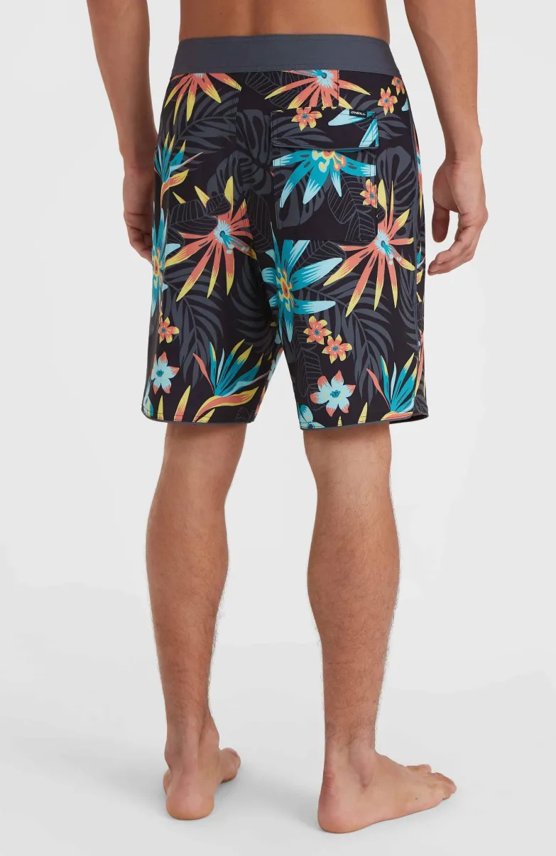 Hyperfreak Mysto Scallop 19" Boardshort | Black Mysto Scallop