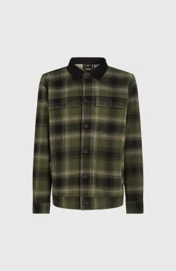 Jas Met Fleecevoering | Green Check Small