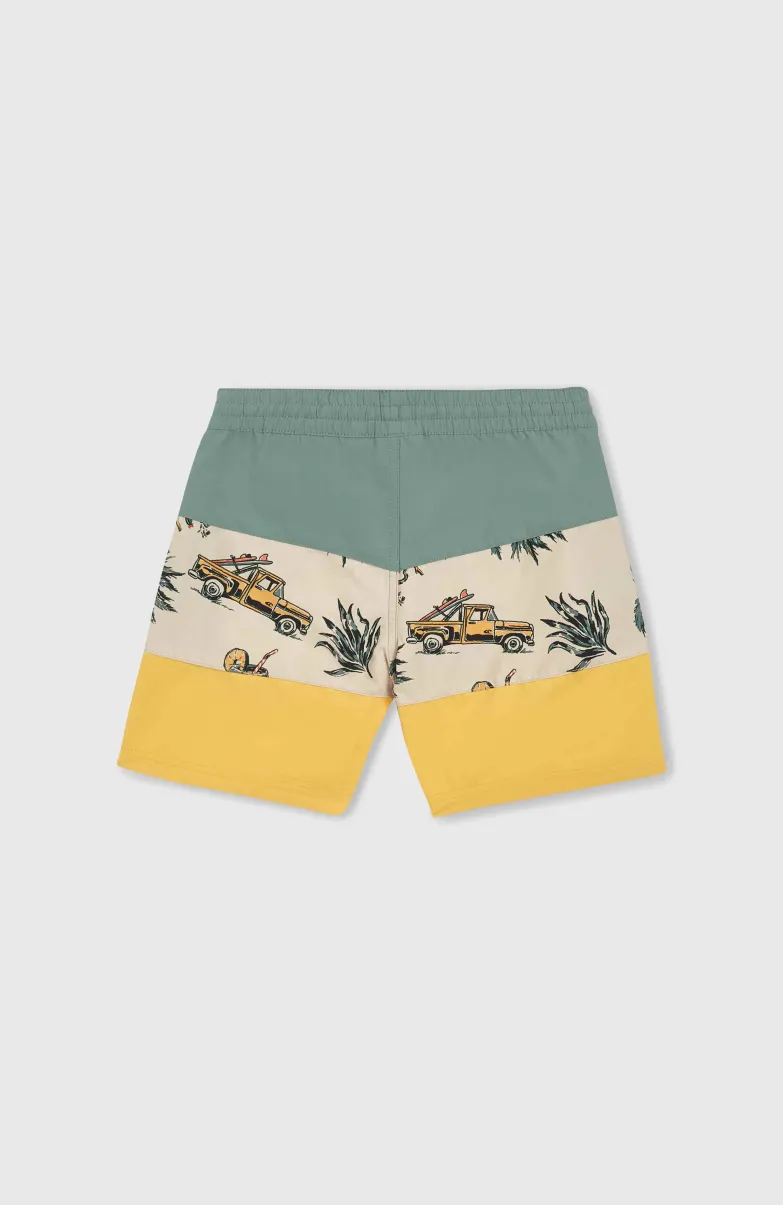 Mix And Match Cali Block 13" Zwembroek | Beige Venice Beach