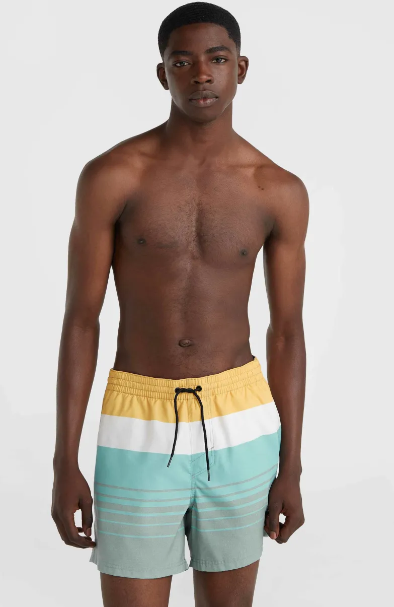 Mix And Match Cali Print 15'' Zwembroek | Green Mix&Match Panel Print