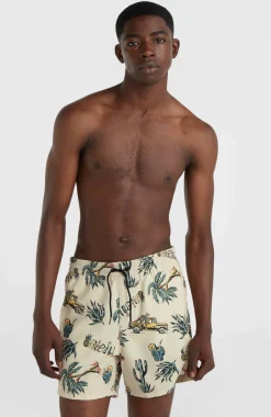 Mix And Match Cali Print 15'' Zwembroek | Beige Venice Beach