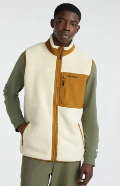 Mouwloos Vest High-Pile | Muslin