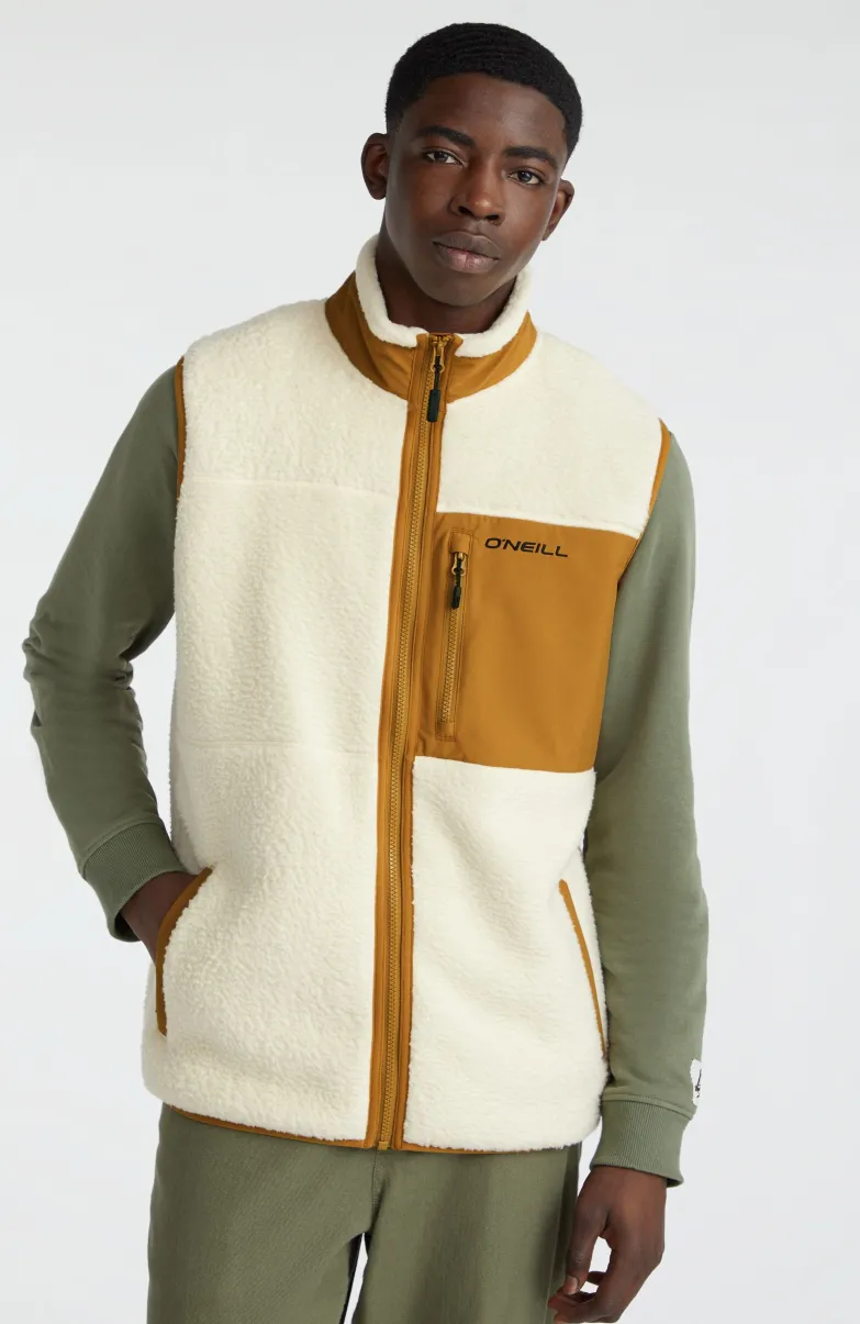 Mouwloos Vest High-Pile | Muslin