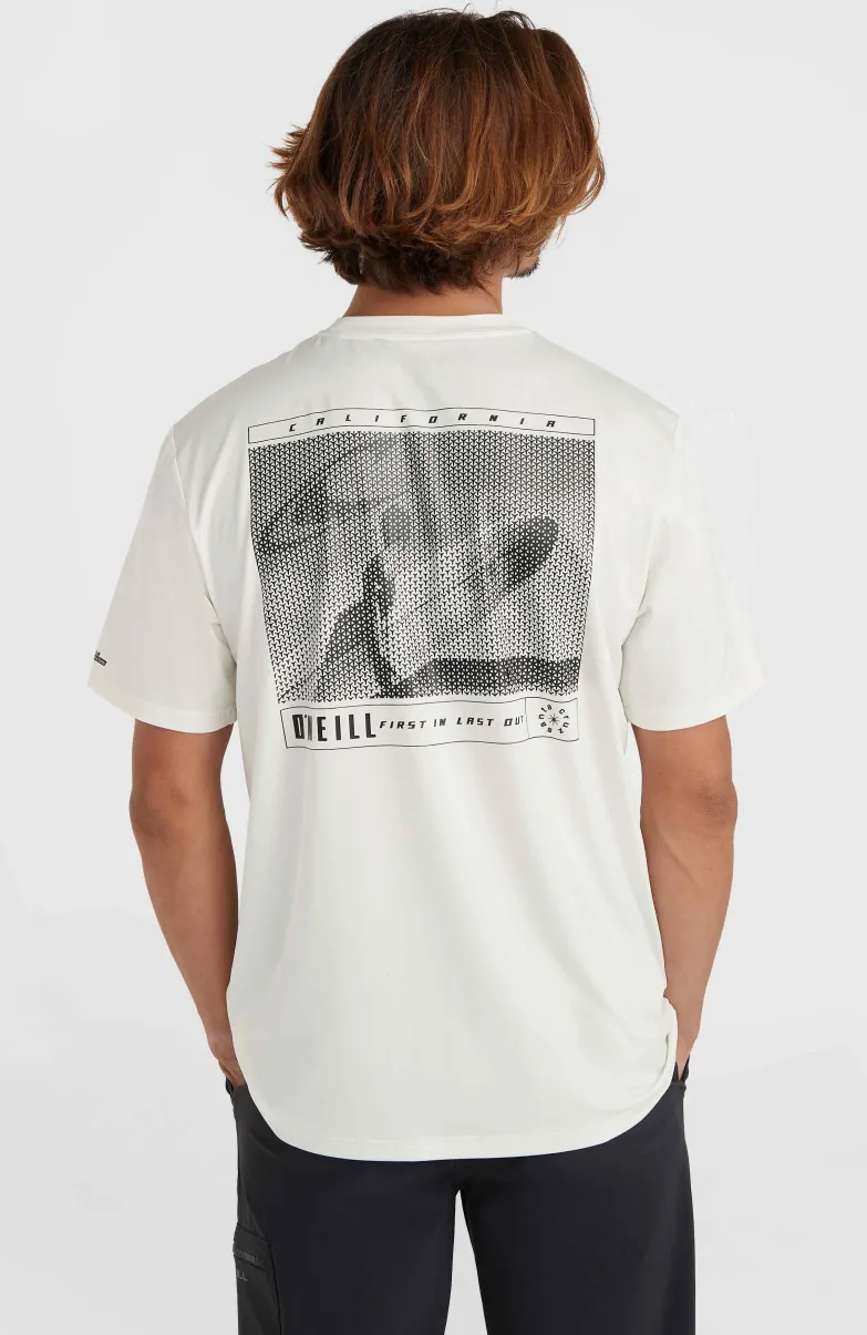 O'Neill TRVLR Series Photoprint Polygiene T-shirt | Snow White