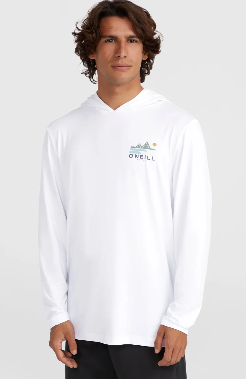 O'Neill TRVLR Series UPF Shirt Met Lange Mouwen En Capuchon | Snow White