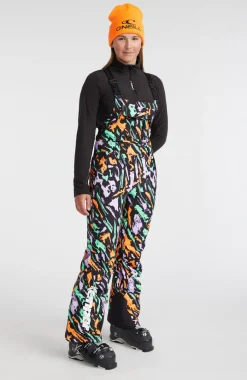 O'Riginals Bib Regular Wintersportbroek | Black Kemper Print