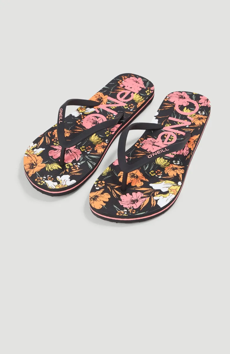 Profile Graphic Slippers | Black Bluemchen