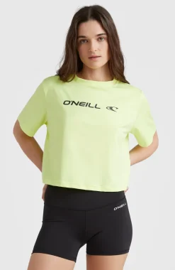 Rutile Cropped T-shirt | Sunny Lime