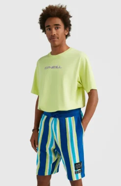 Short Brights Terry | Blue Towel Stripe