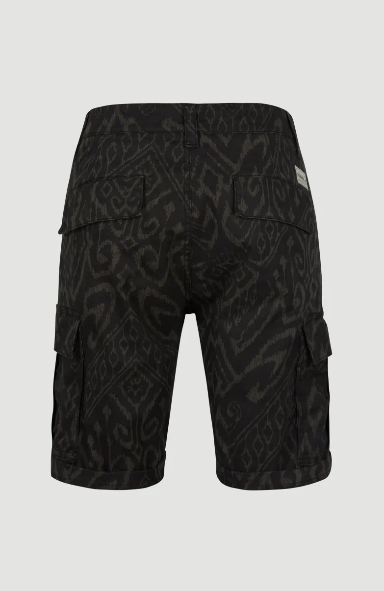 Short Park Cargo | Black Tonal Magic Carpet