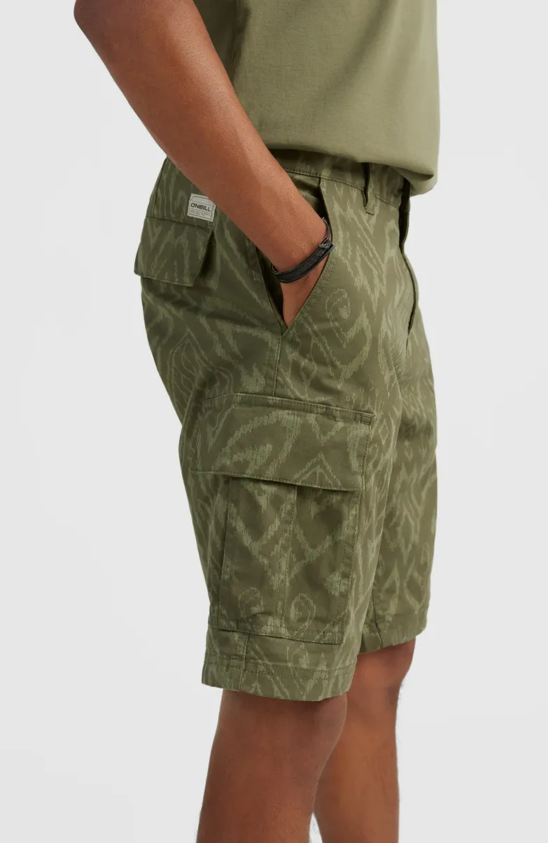 Short Park Cargo | Deep Lichen Magic Carpet