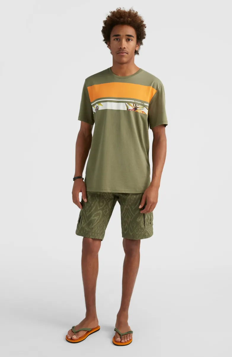 Short Park Cargo | Deep Lichen Magic Carpet