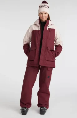 Ski Jas Utility | Windsor Wine Colour Block