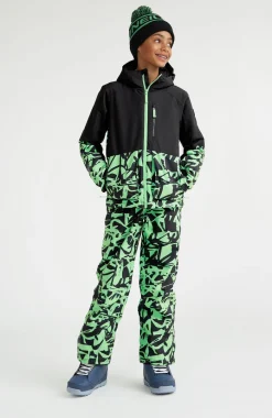 Skibroek Hammer Printed | Green Scribble