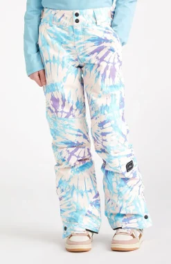 Skibroek Star Printed | Pink Tie Dye