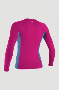 Skins Long Sleeve Crew | Dark Pink