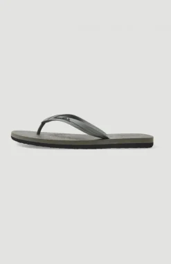 Slippers Profile Small Logo | Military Green