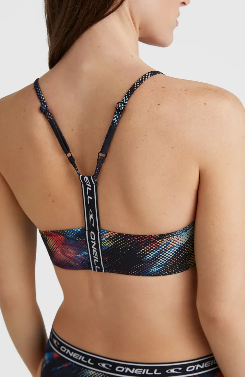 Sport Bralette Bikiniset | Black Future Fade
