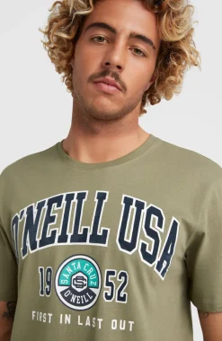Surf State T-shirt | Deep Lichen Green