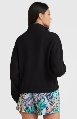 Sweater Cove Met Halve Rits | Black Out