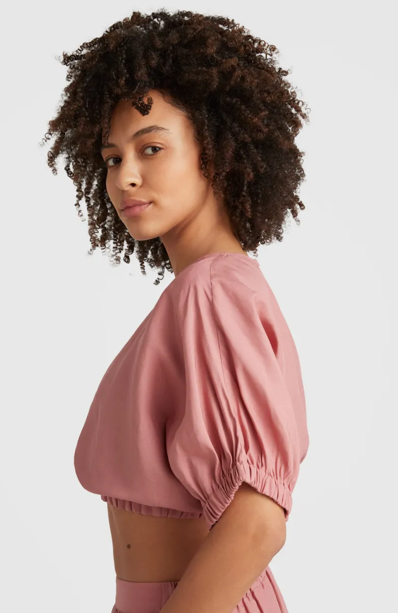 Top Tidda Woven | Ash Rose
