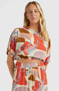 Top Tidda Woven | Patchwork Print