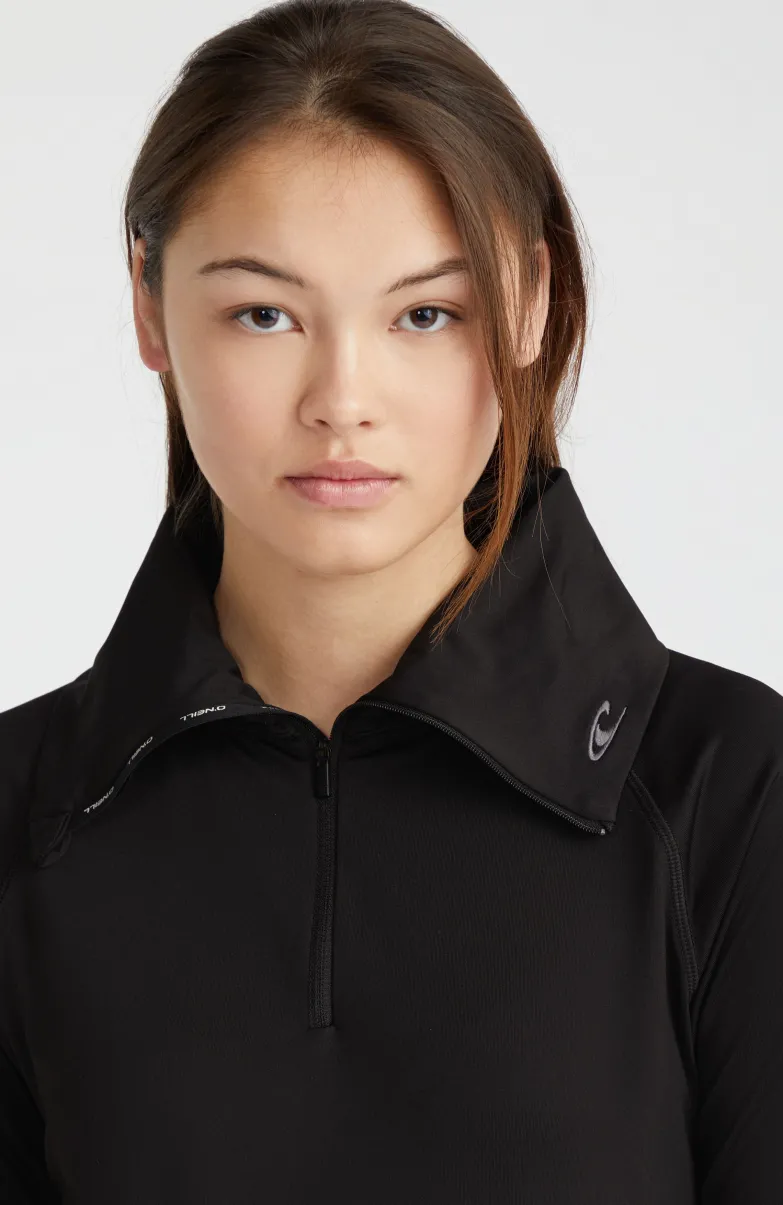 Trui Clime Fleece Met Halve Rits | Black Out