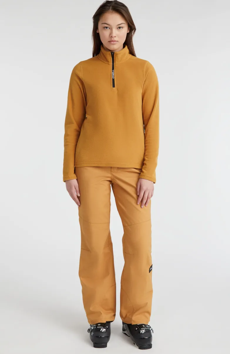 Trui Jack's Fleece Met Halve Rits | Rich Caramel