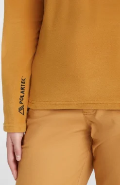 Trui Jack's Fleece Met Halve Rits | Rich Caramel