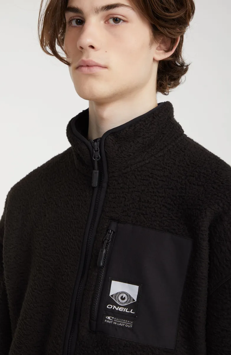 Trui Surf Heroes Fleece Met Halve Rits | Black Out