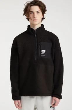 Trui Surf Heroes Fleece Met Halve Rits | Black Out