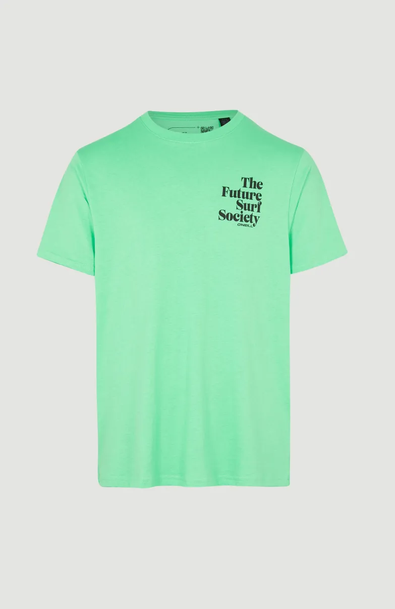 T-shirt Future Surf Society | Luminous Green