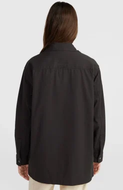 Twill Overshirt | Black Out