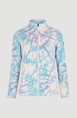 Vest Clime Printed Fleece | Pink Tie Dye