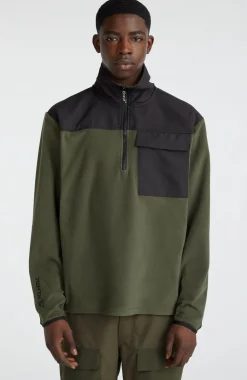 Vest Utility Heavy Fleece | Forest Night Colour Block