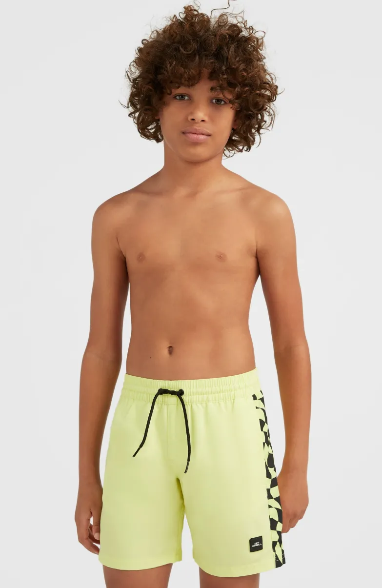 Zwemshort Cali Panel 14'' | Sunny Lime Colour Block
